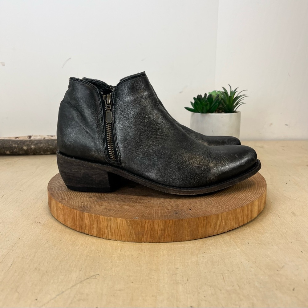 Liberty Black Cabra Buffed Metal Boots LB-711137-AR Size 8